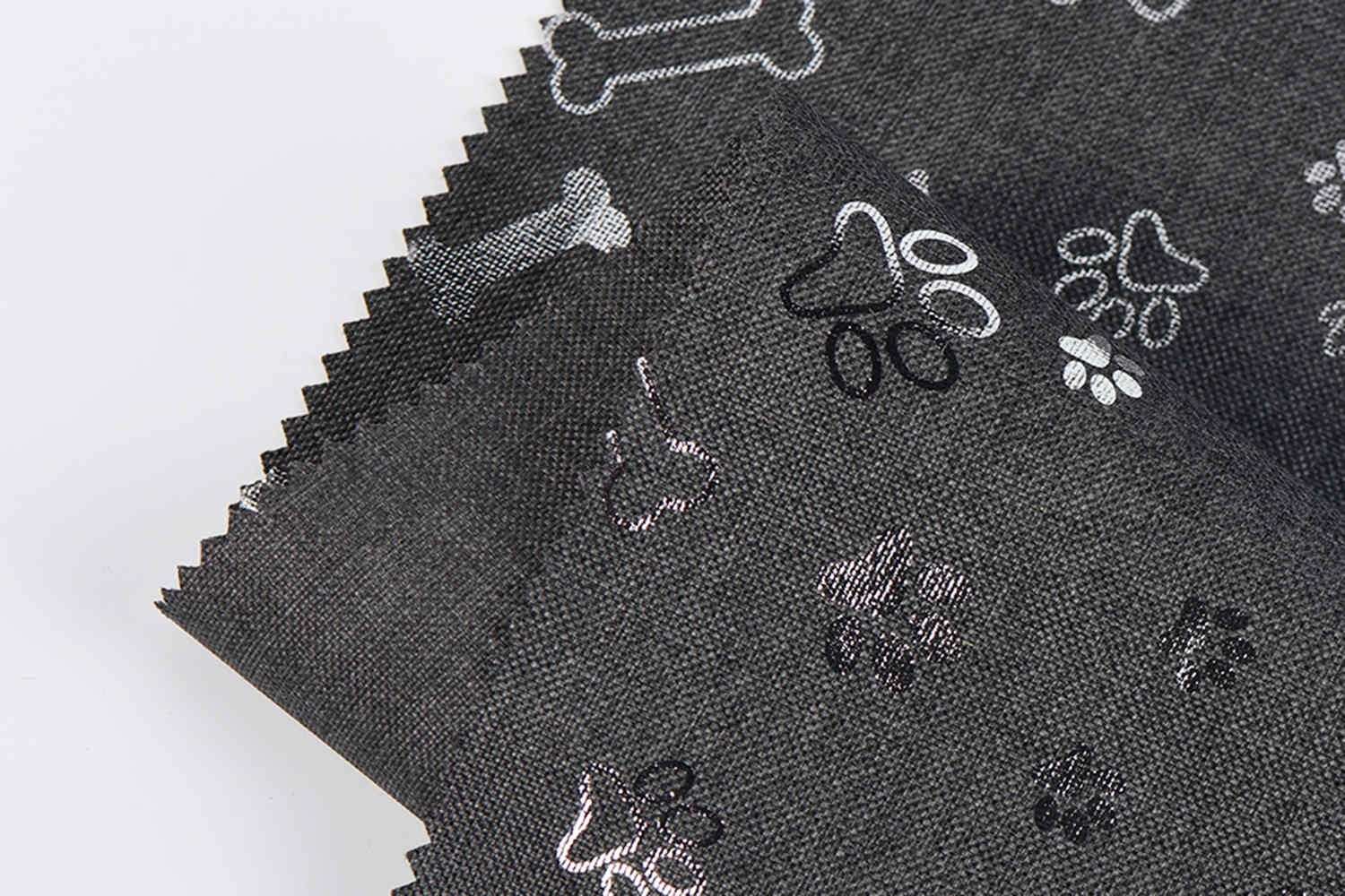 PU powlekane 600D 68T kation ze srebrnym wydrukiem