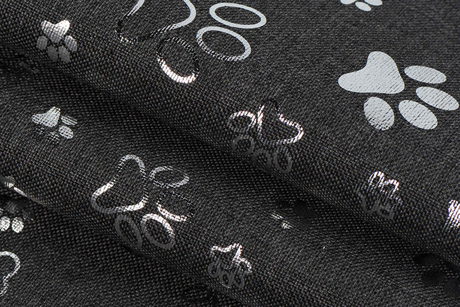 PU powlekane 600D 68T kation ze srebrnym wydrukiem